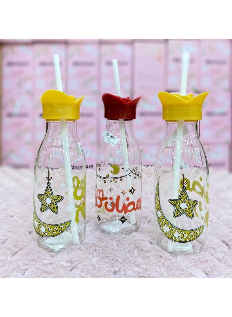 بوكس رمضان + 4 هدايا ( عروسة طمطم + فانوس ذهبي 25 سم + شمعة فواحة معطرة + زجاجة بالشالميو للمشروبات  ) - Image 3